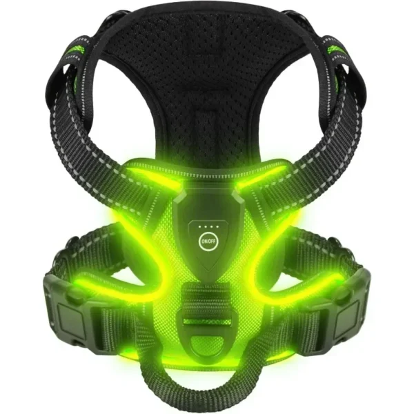 LED Rechargeable Dog Harness