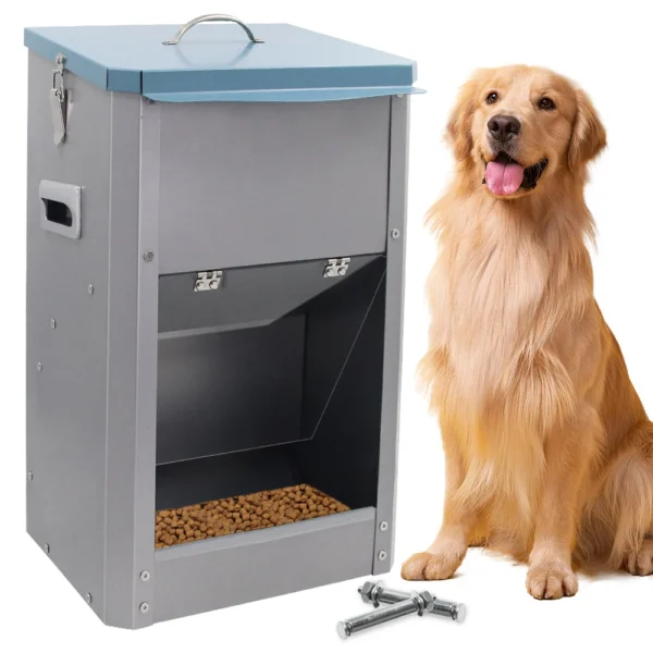 26LB Galvanized Dog Feeder