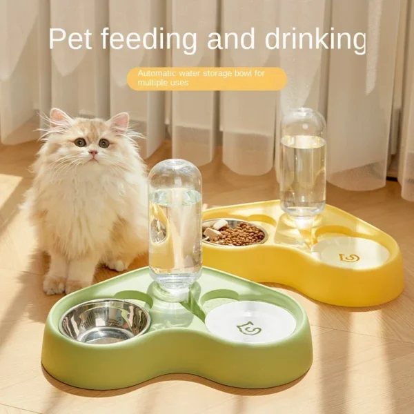 2-in-1 Cat Feeding Bowl
