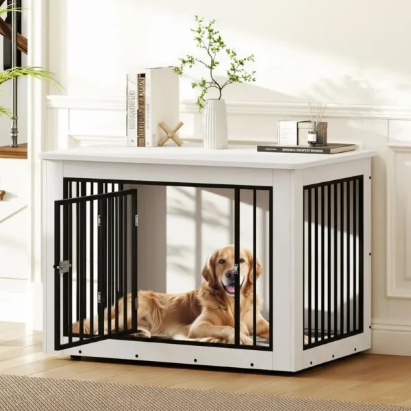Farmhouse Dog Crate Table